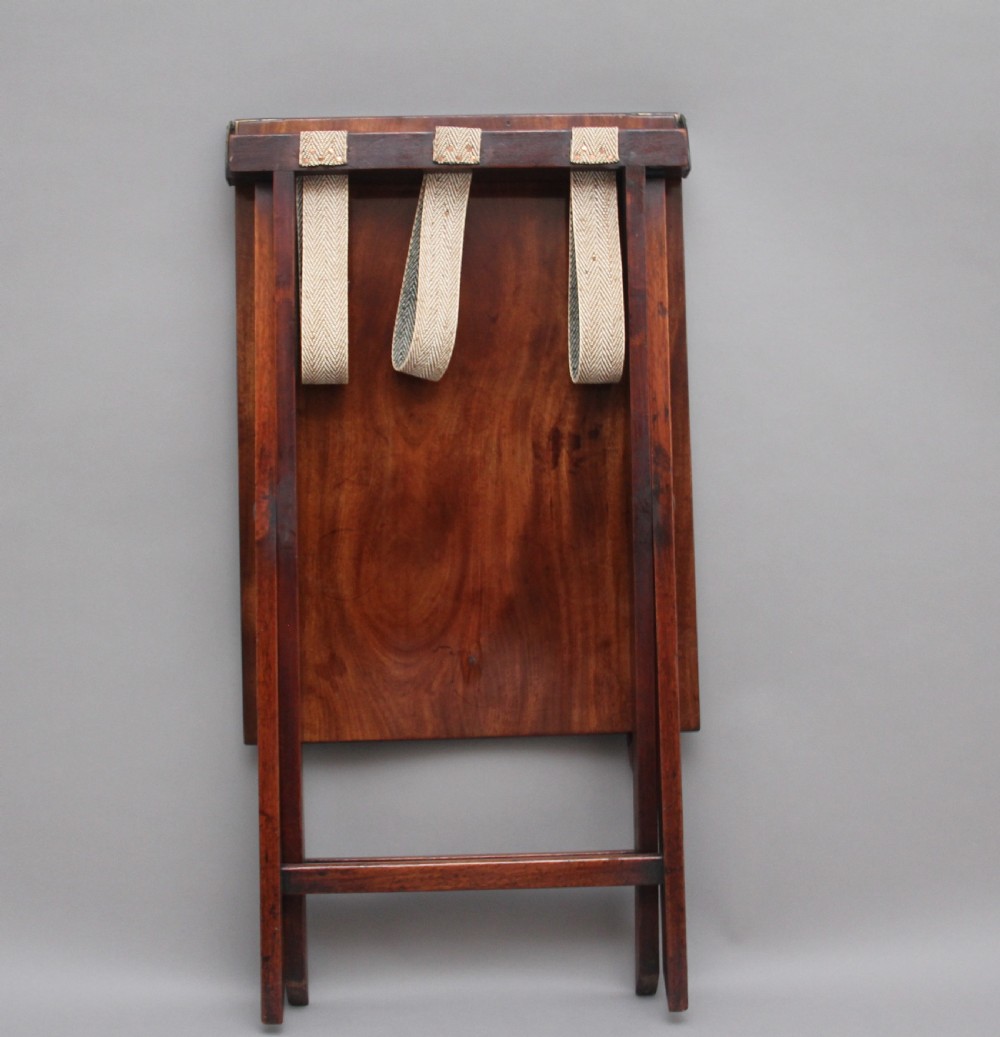 Early 19th Century mahogany butlers tray on stand View III