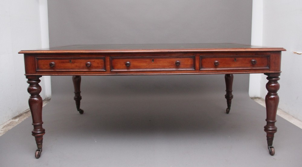 19th Century mahogany partners writing table