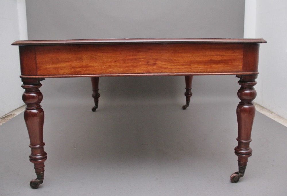 19th Century mahogany partners writing table View V