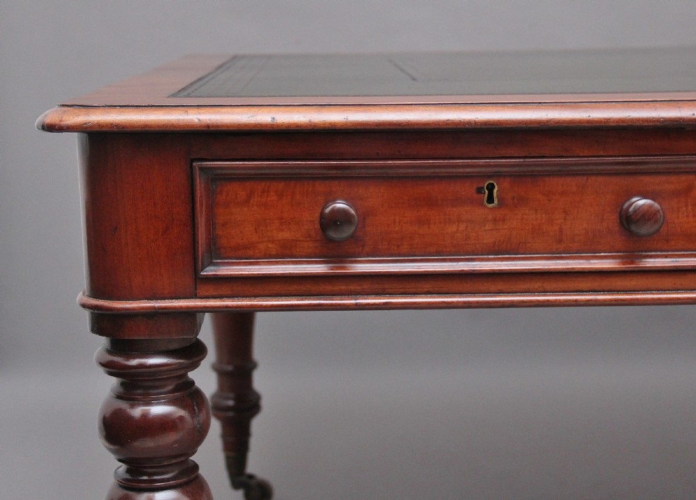19th Century mahogany partners writing table View X