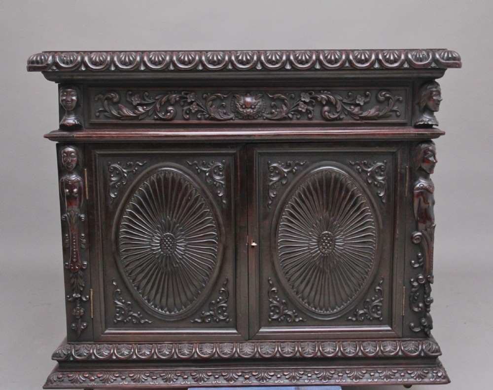 19th Century Chinese hongmu pedestal desk View V