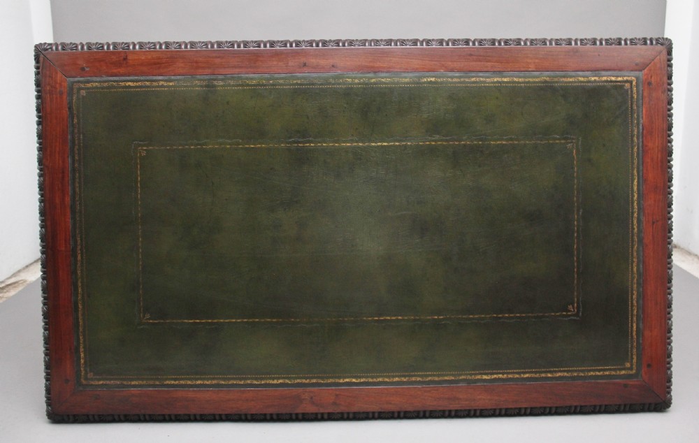19th Century Chinese hongmu pedestal desk View X