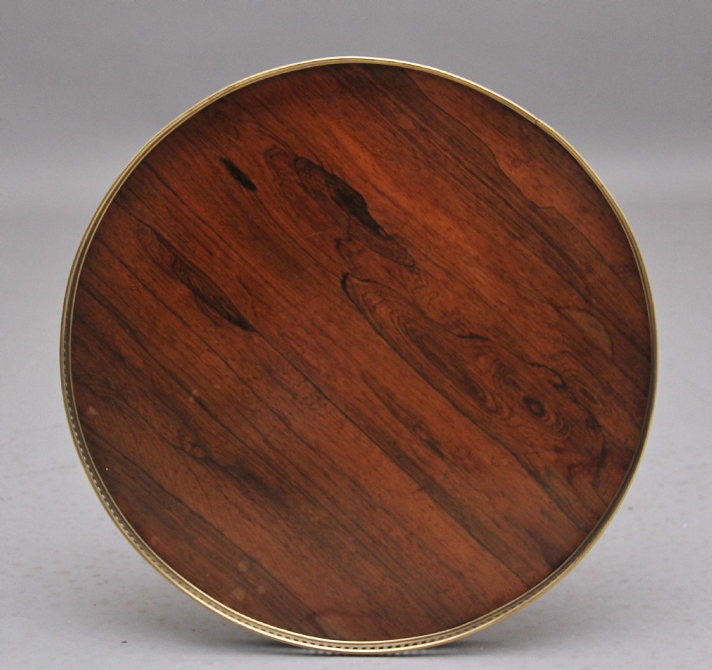 Early 19th Century rosewood Regency occasional table View IV