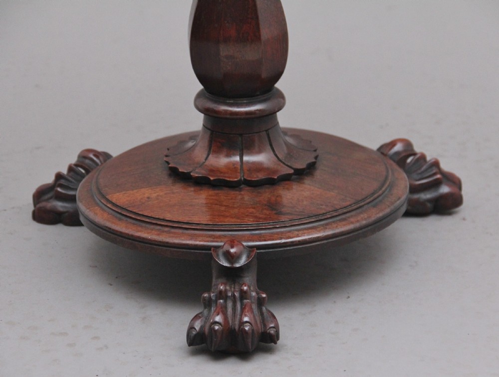 Early 19th Century rosewood Regency occasional table View VII