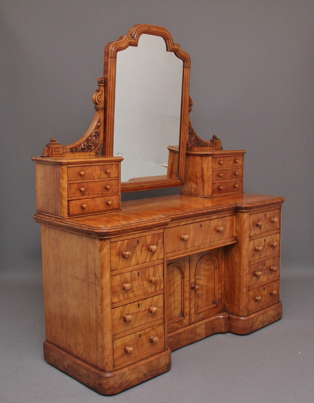 19th Century satin birch dressing table View IV