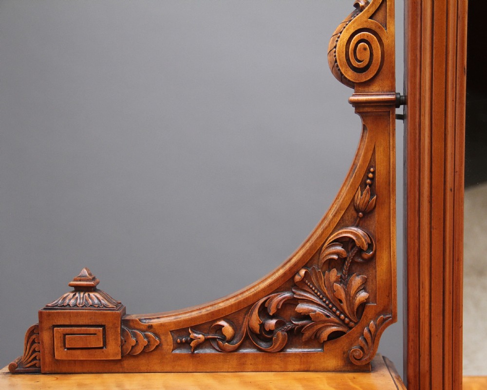 19th Century satin birch dressing table View XIII