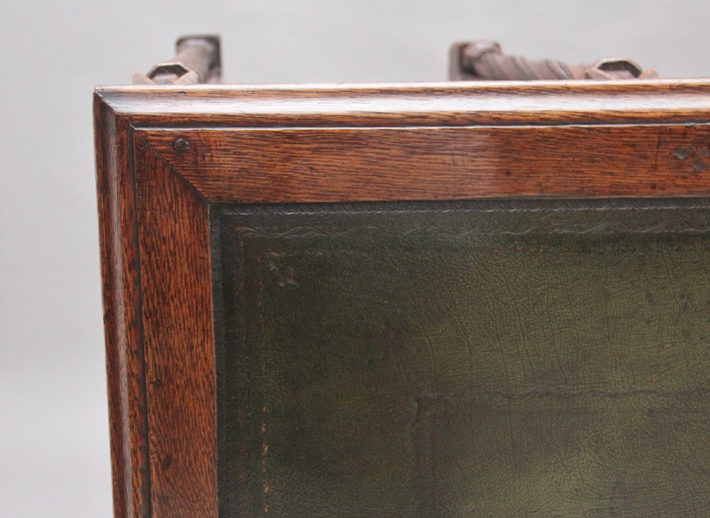 19th Century French oak desk in the Gothic style View VII