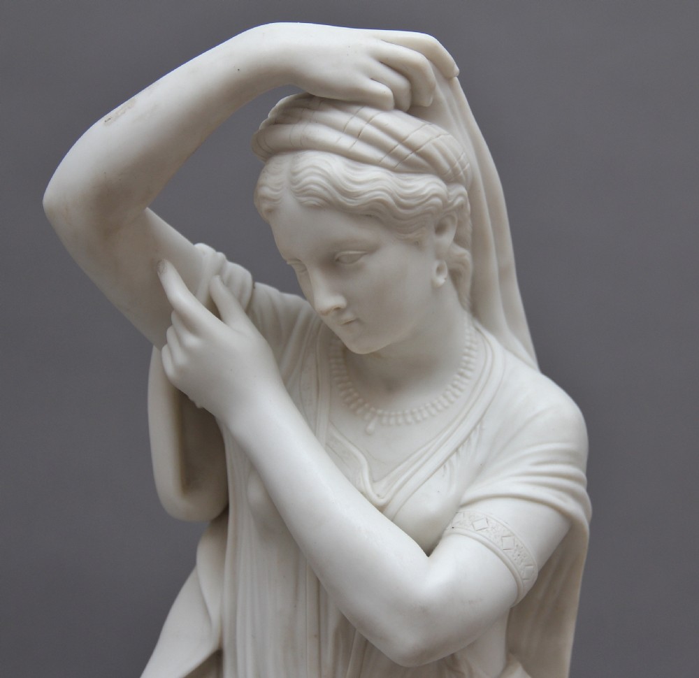 19th Century parian figure of a Greek lady View V