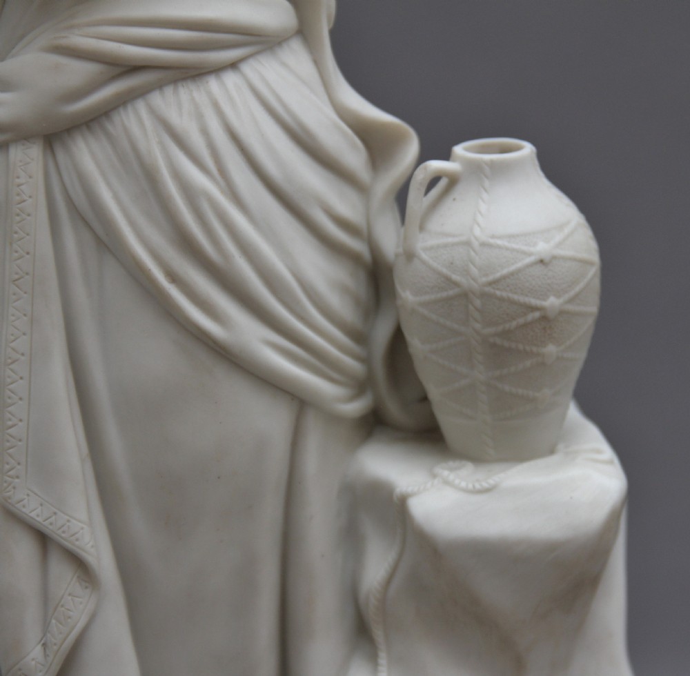 19th Century parian figure of a Greek lady View VI