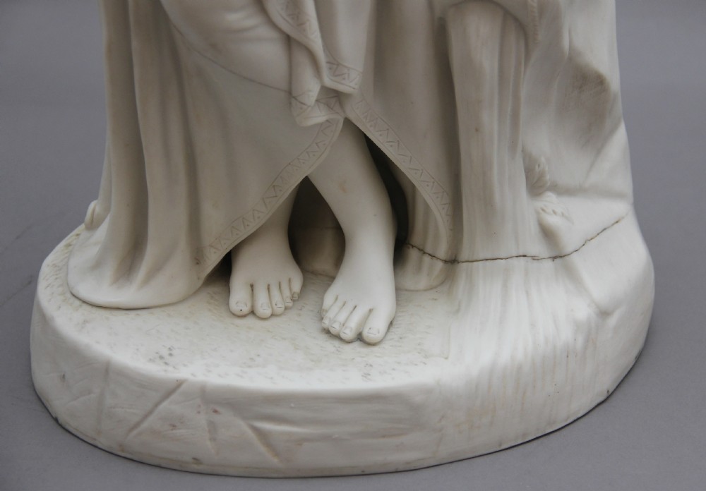 19th Century parian figure of a Greek lady View VII