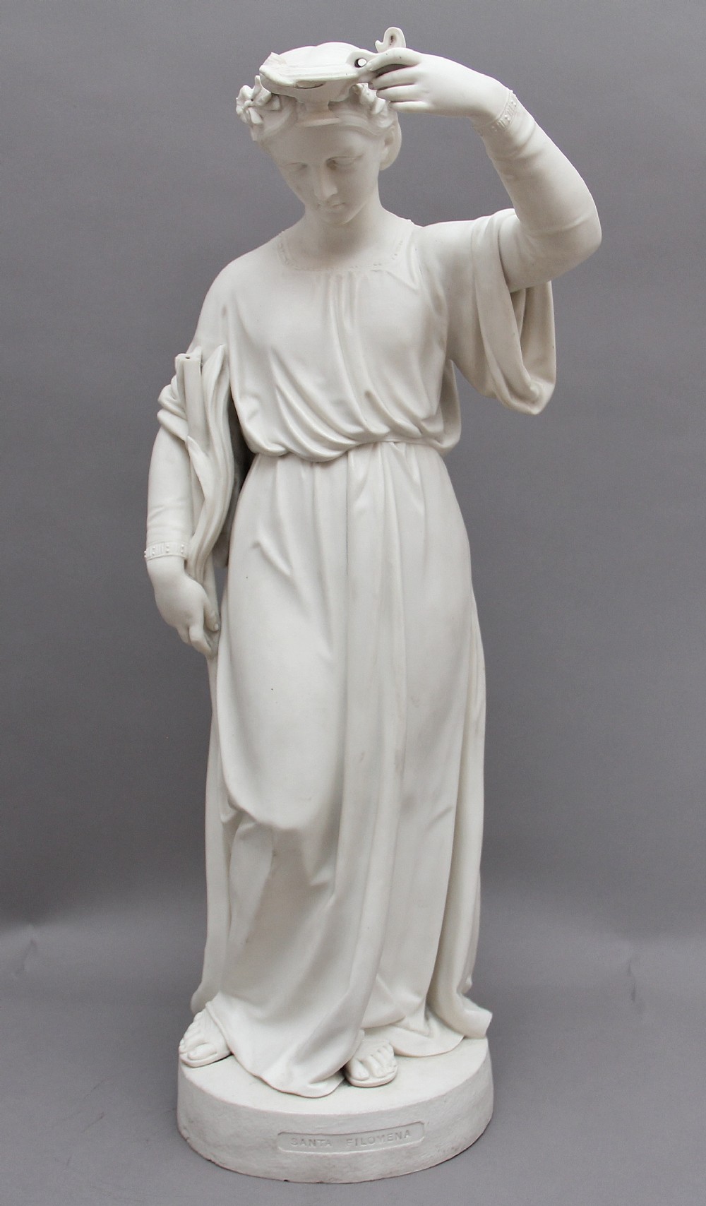 19th Century parian figure of the lady with the lamp