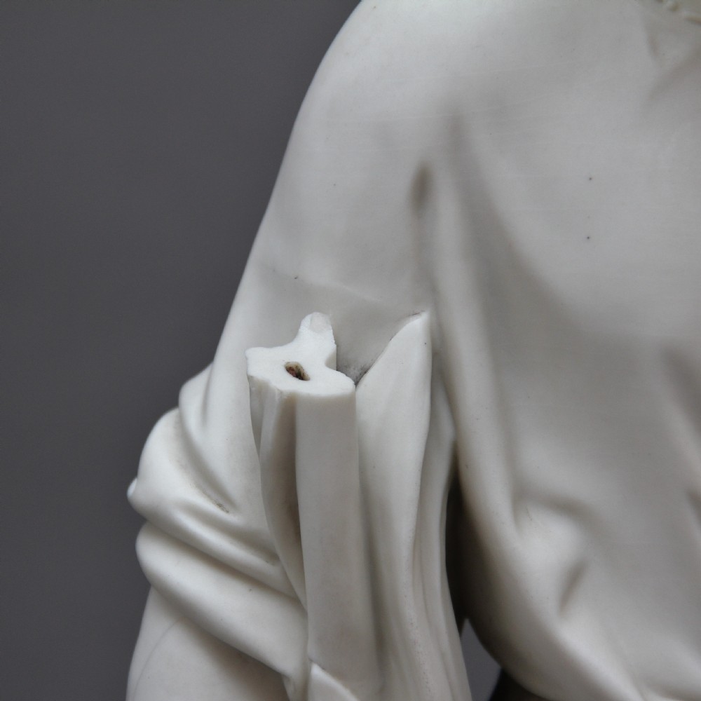 19th Century parian figure of the lady with the lamp View VII