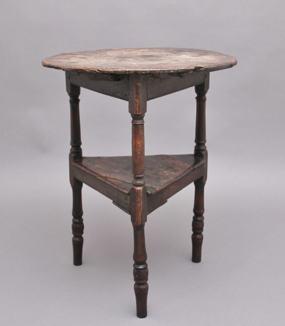 17th Century oak cricket table 