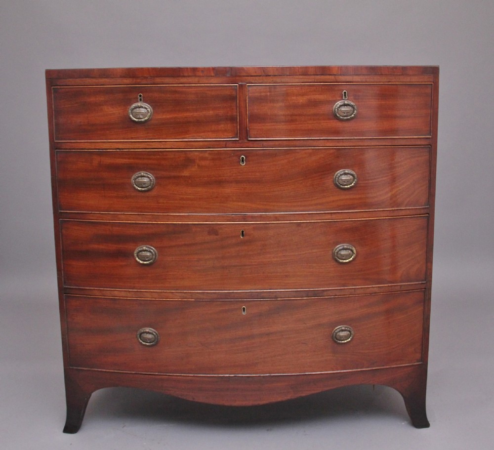Early 19th Century mahogany bowfront chest