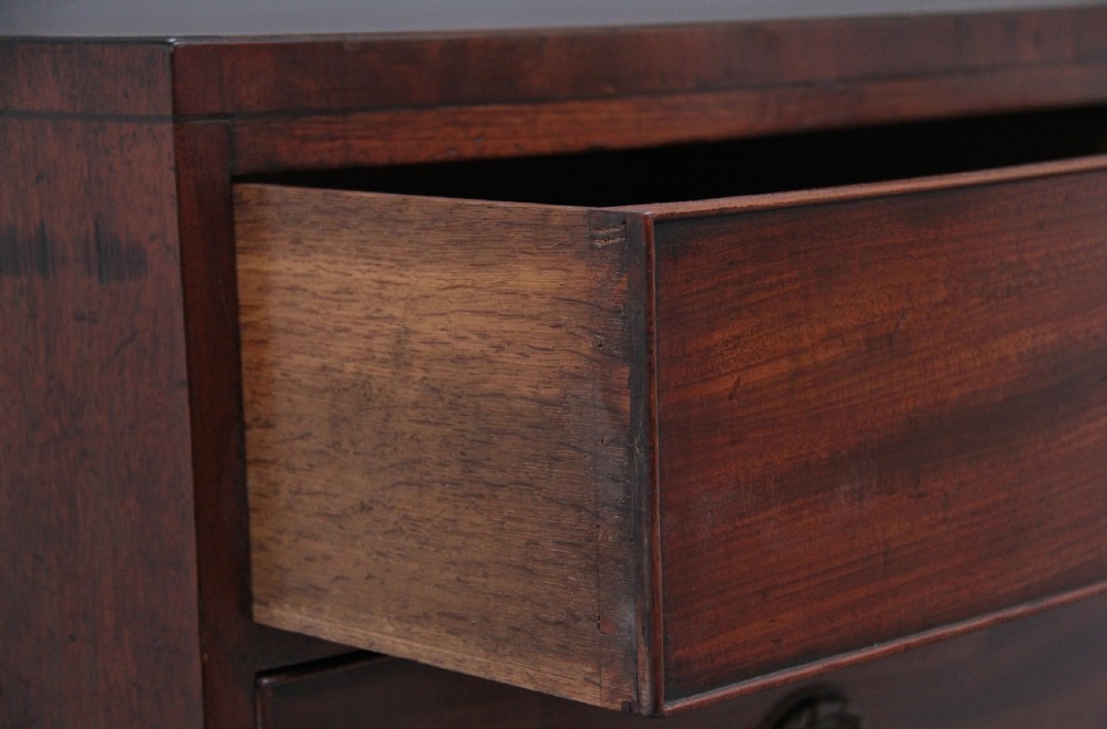 Early 19th Century mahogany bowfront chest View V