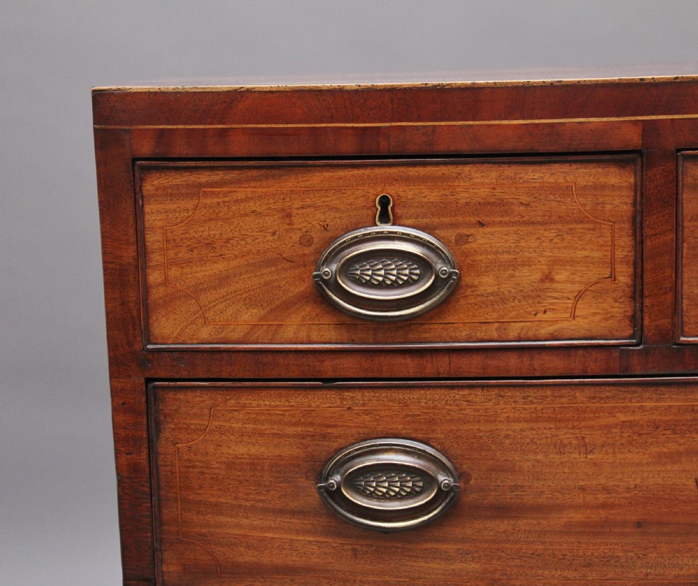 Early 19th Century mahogany bowfront chest View II