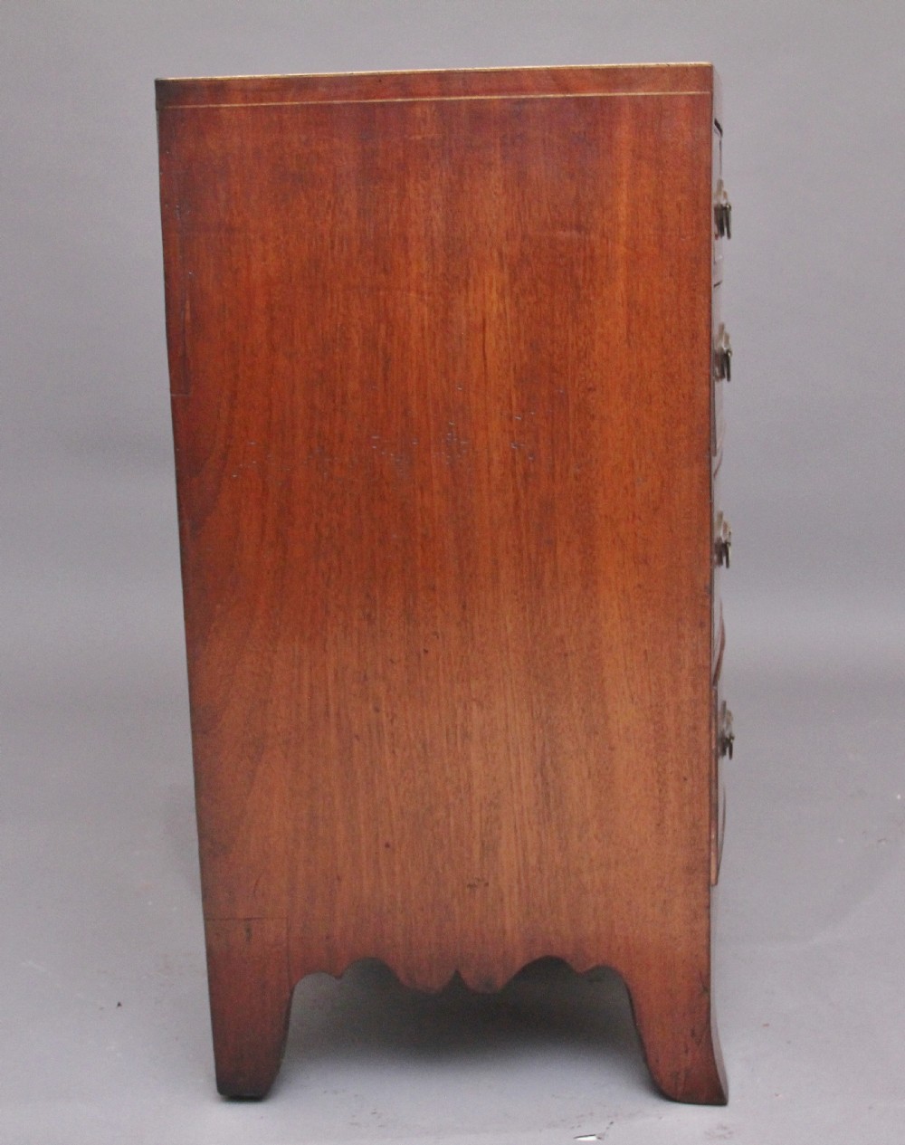Early 19th Century mahogany bowfront chest View VII