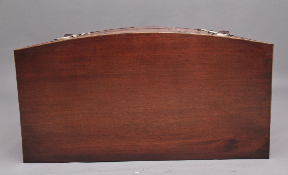 Early 19th Century mahogany bowfront chest View X