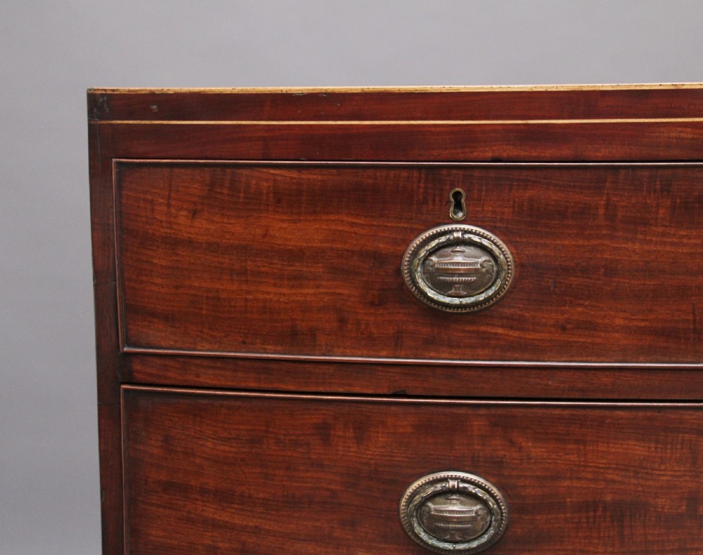 Early 19th Century mahogany bowfront chest View II