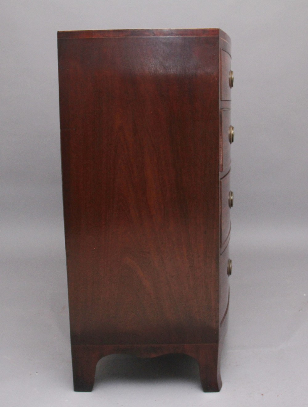 Early 19th Century mahogany bowfront chest View VI