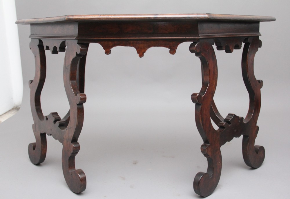 Pair of early 20th Century walnut console tables View VI