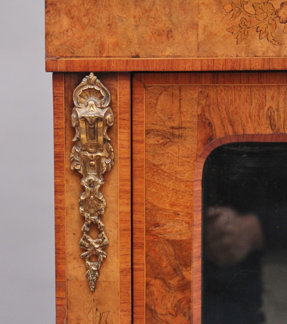 19th Century walnut and marquetry pier cabinet View XI