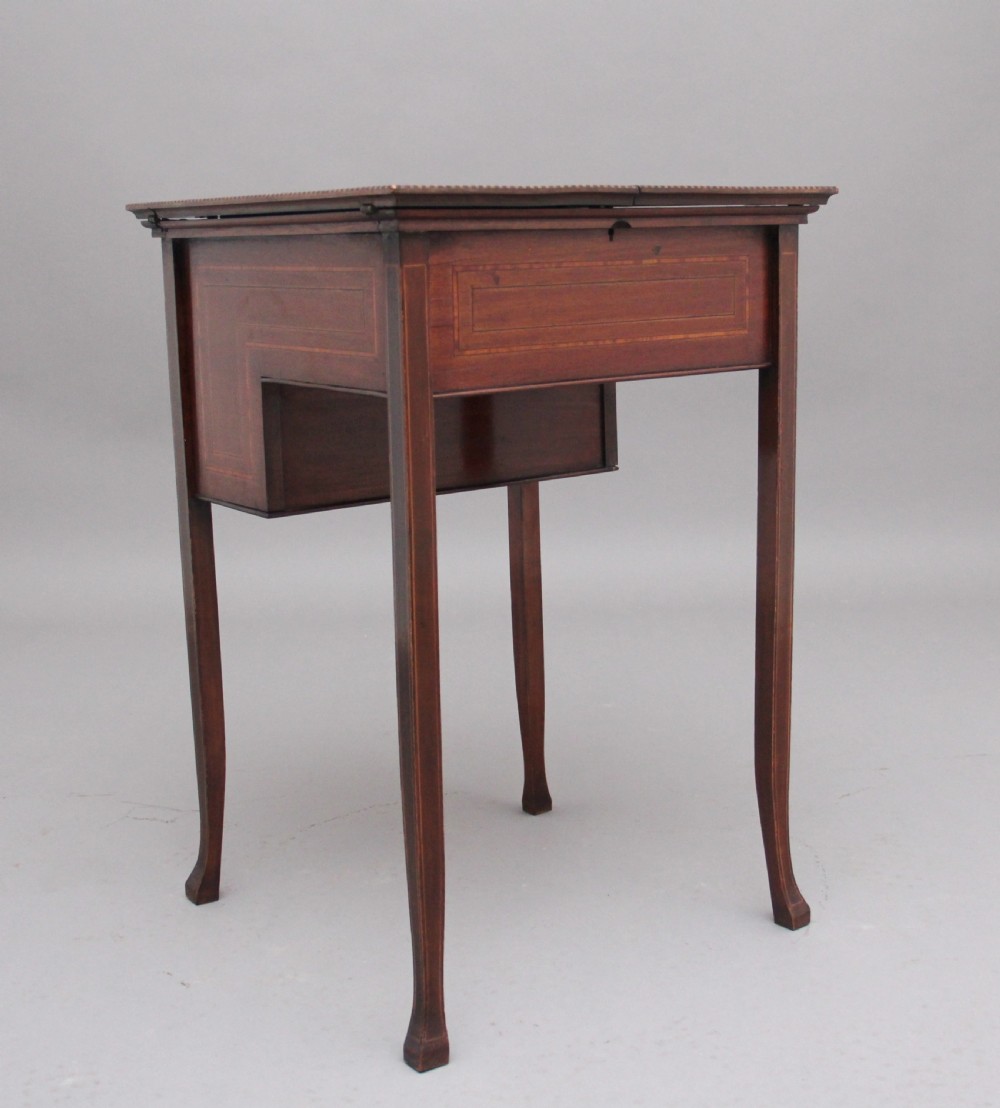 Early 20th Century mahogany metamorphic writing table View II