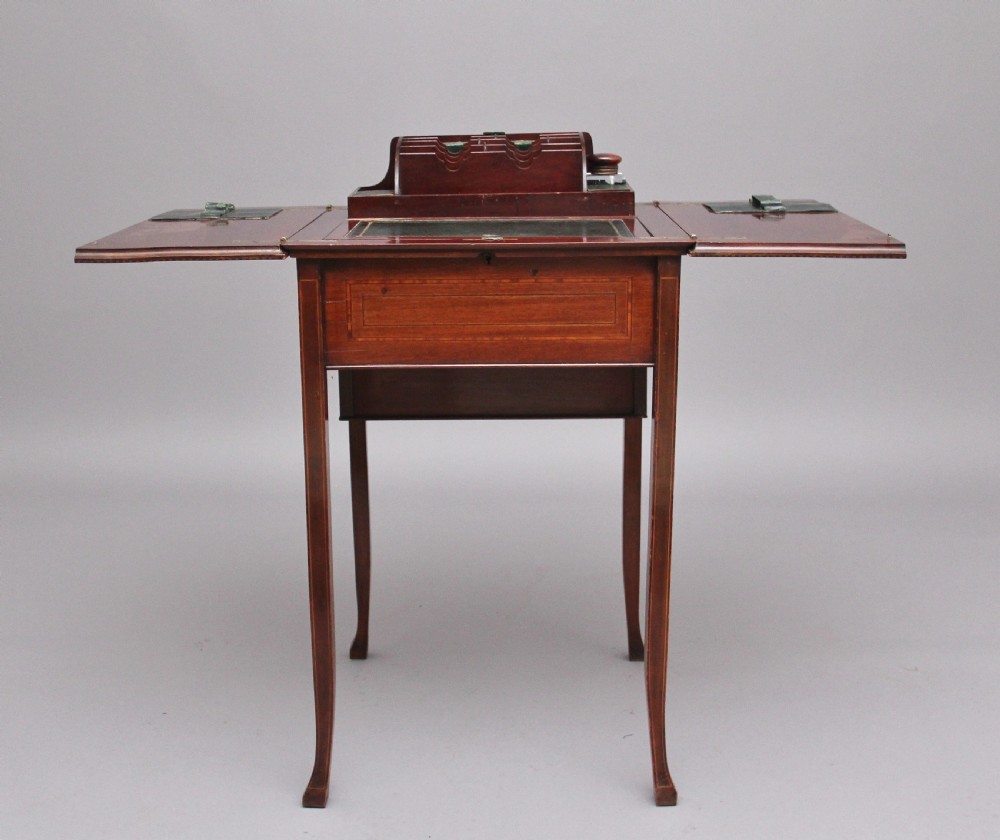 Early 20th Century mahogany metamorphic writing table View III
