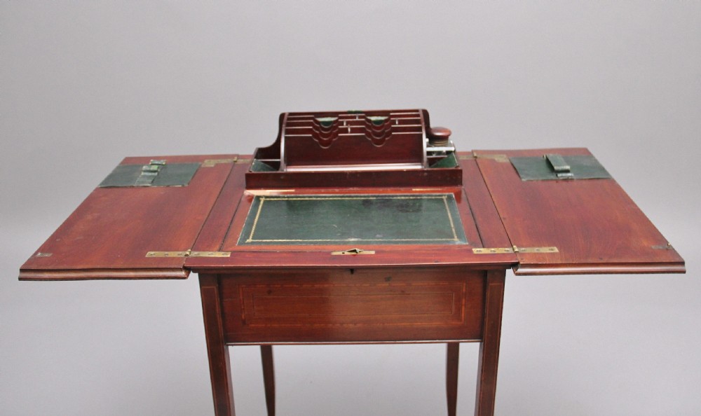 Early 20th Century mahogany metamorphic writing table View V