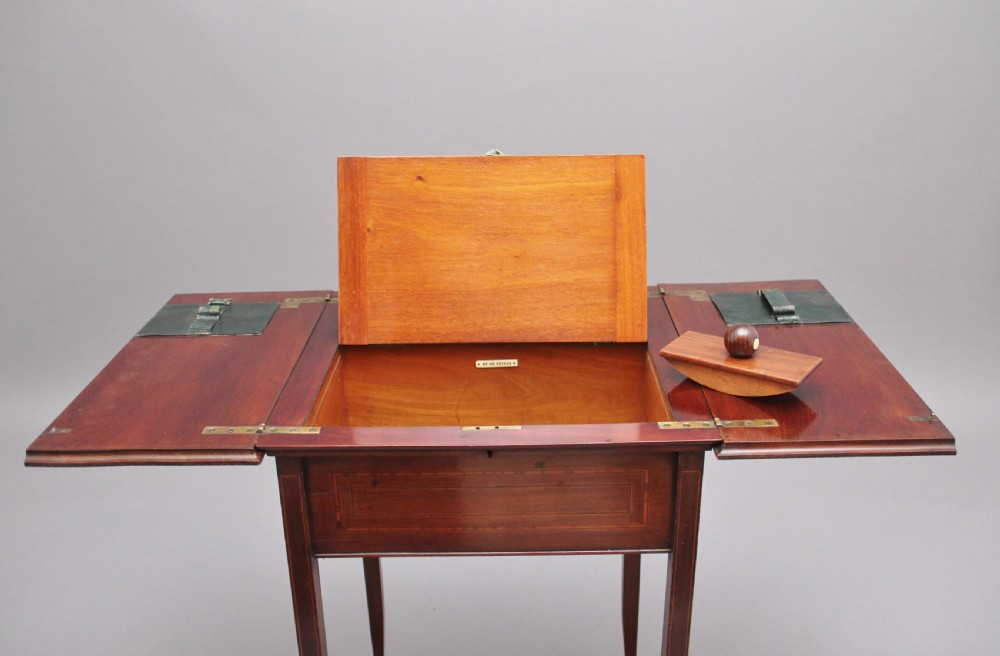 Early 20th Century mahogany metamorphic writing table View VII