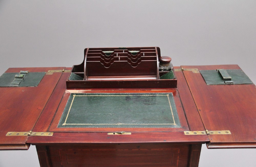 Early 20th Century mahogany metamorphic writing table View IX