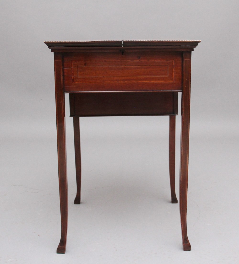 Early 20th Century mahogany metamorphic writing table View X