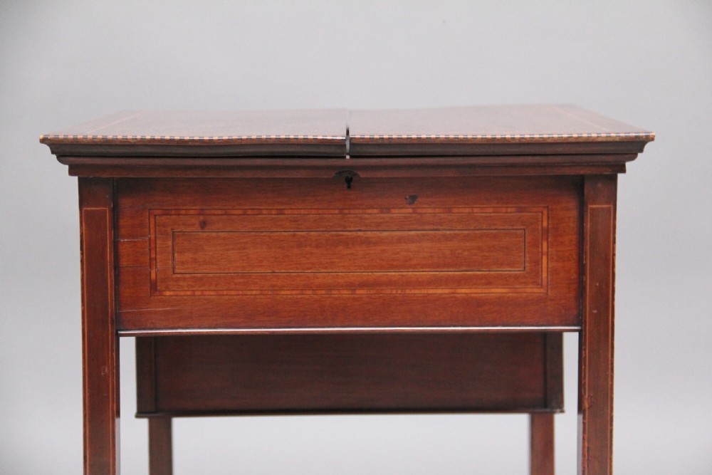 Early 20th Century mahogany metamorphic writing table View XI