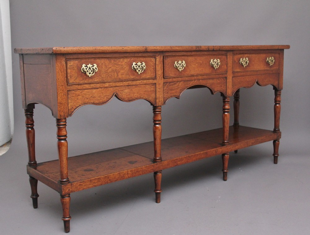 18th Century oak dresser base View III
