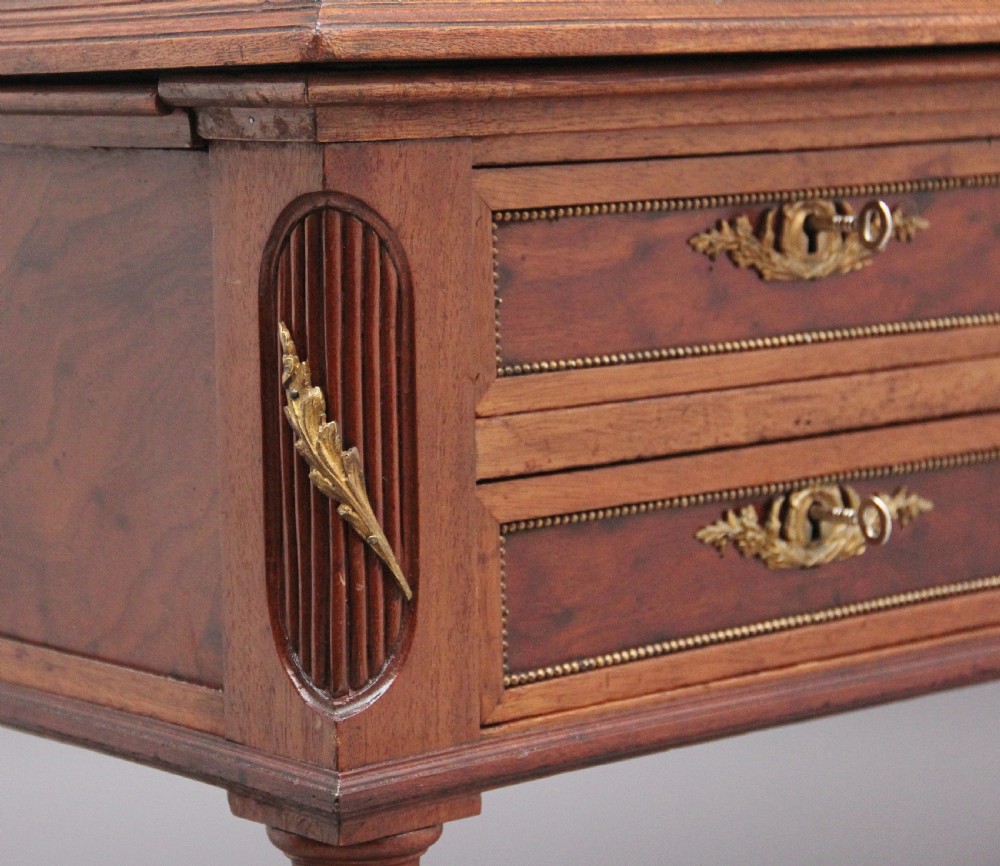 19th Century French mahogany directoire writing desk View XII