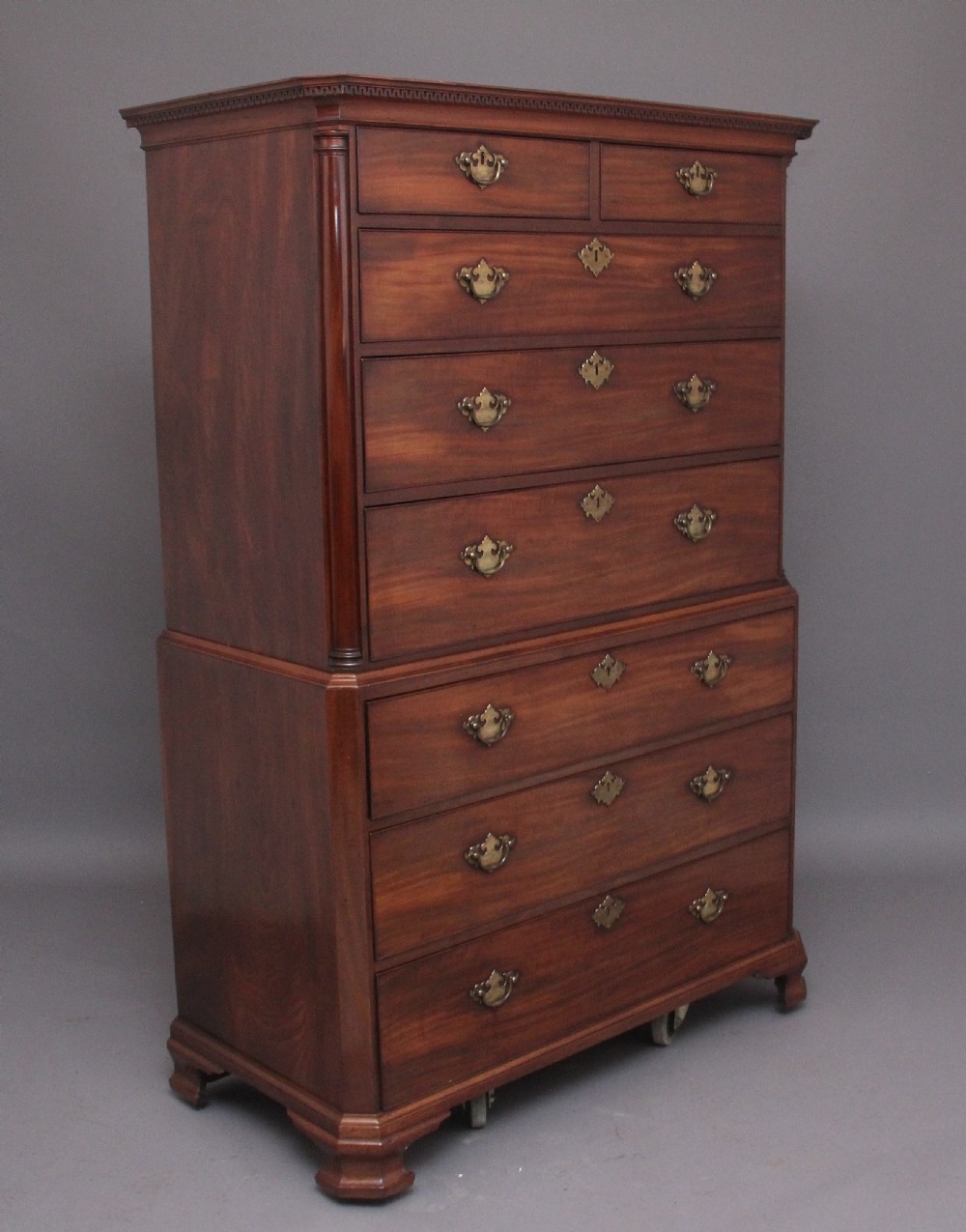 18th Century mahogany chest on chest View IV