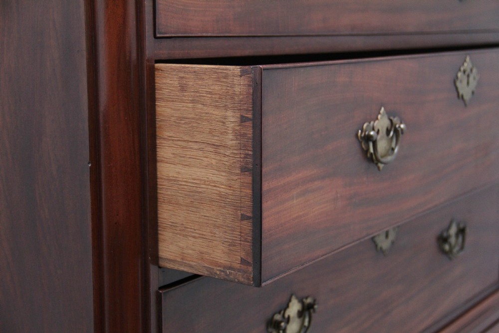 18th Century mahogany chest on chest View VI