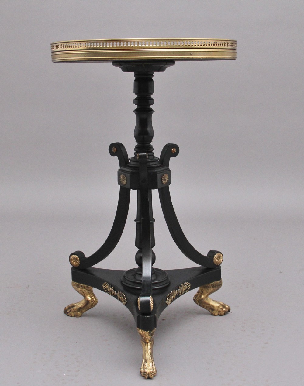 19th Century mahogany and ebonised occasional table