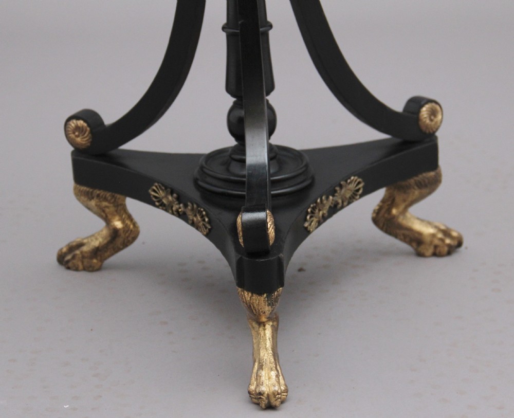 19th Century mahogany and ebonised occasional table View IX