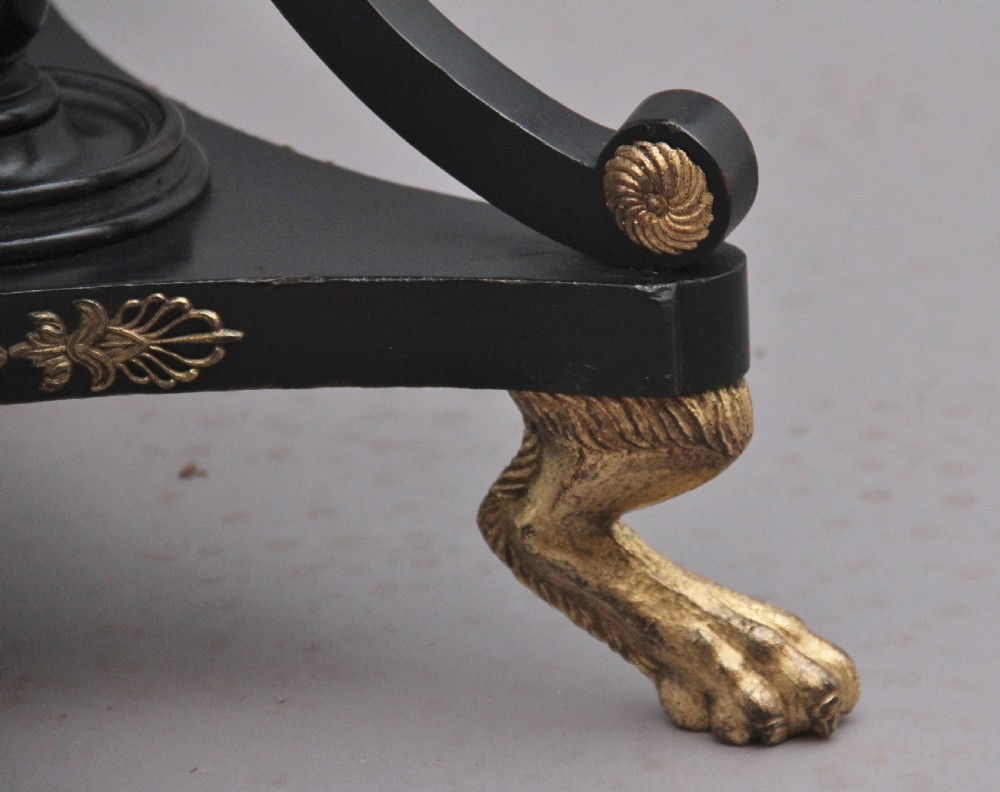 19th Century mahogany and ebonised occasional table View XI