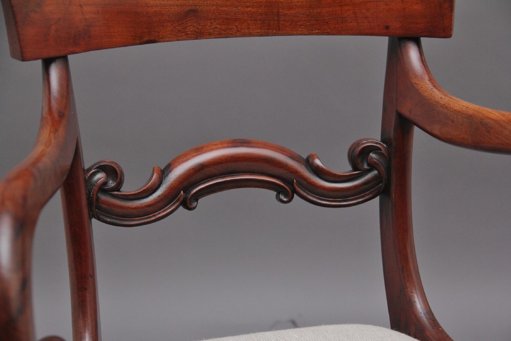 Pair of 19th Century mahogany armchairs  View VIII