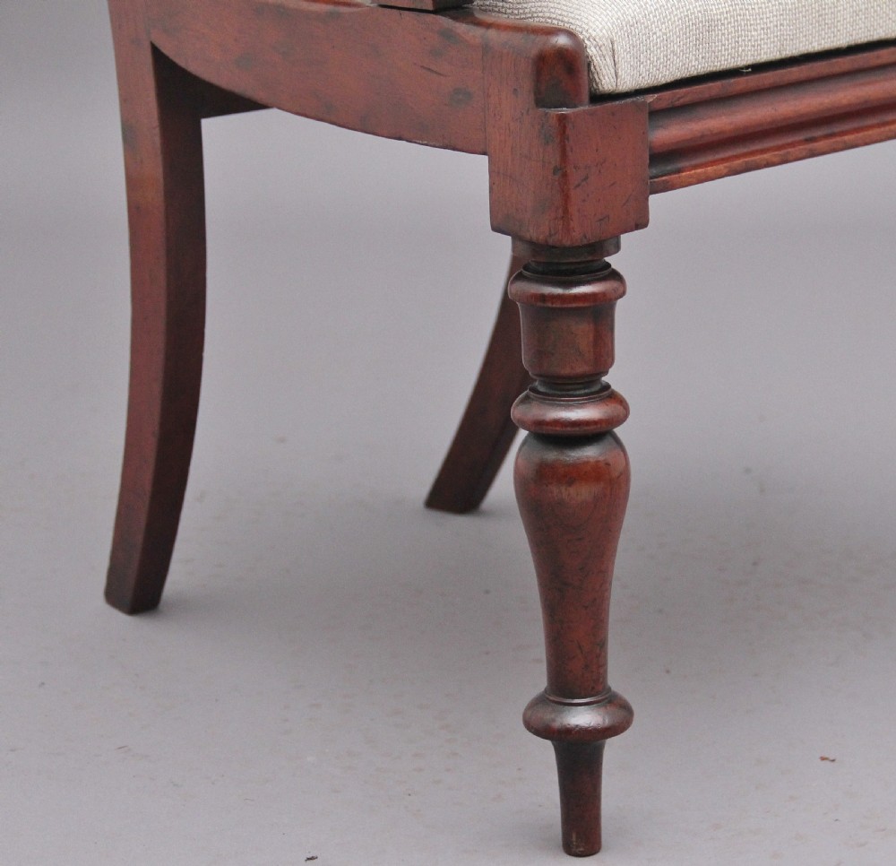Pair of 19th Century mahogany armchairs  View XI