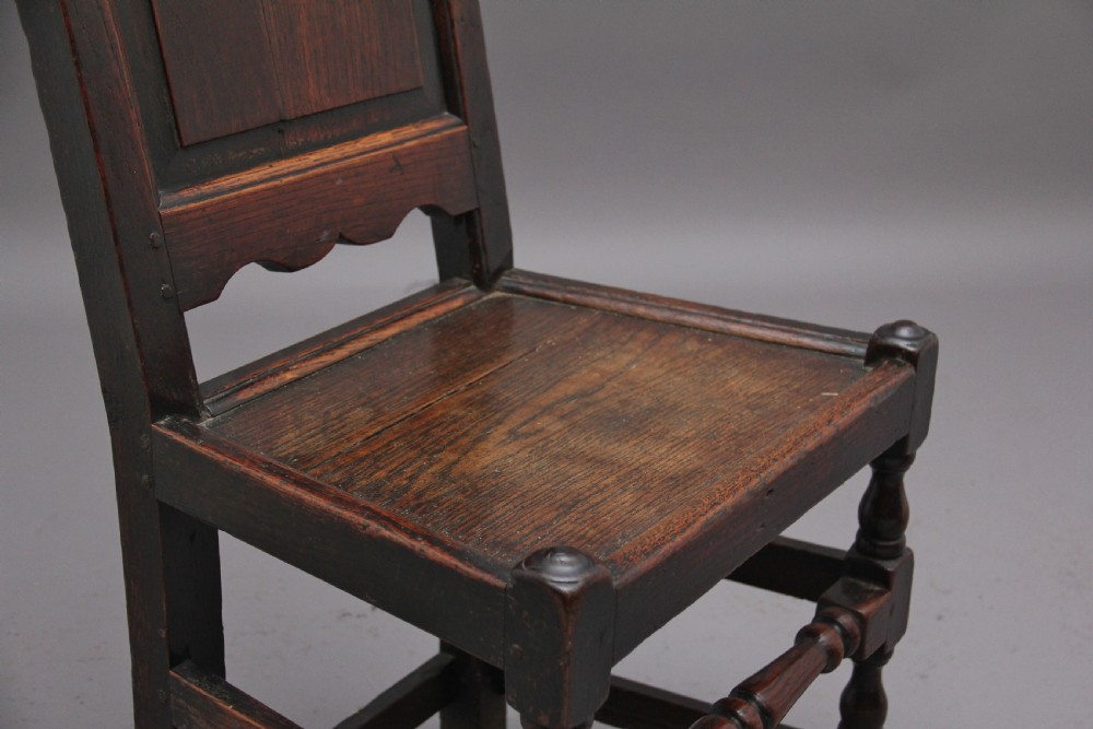 Pair of 17th Century oak side chairs View VI