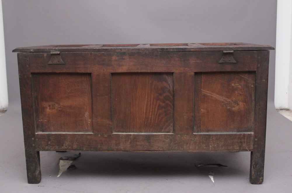 18th Century carved oak coffer View VII