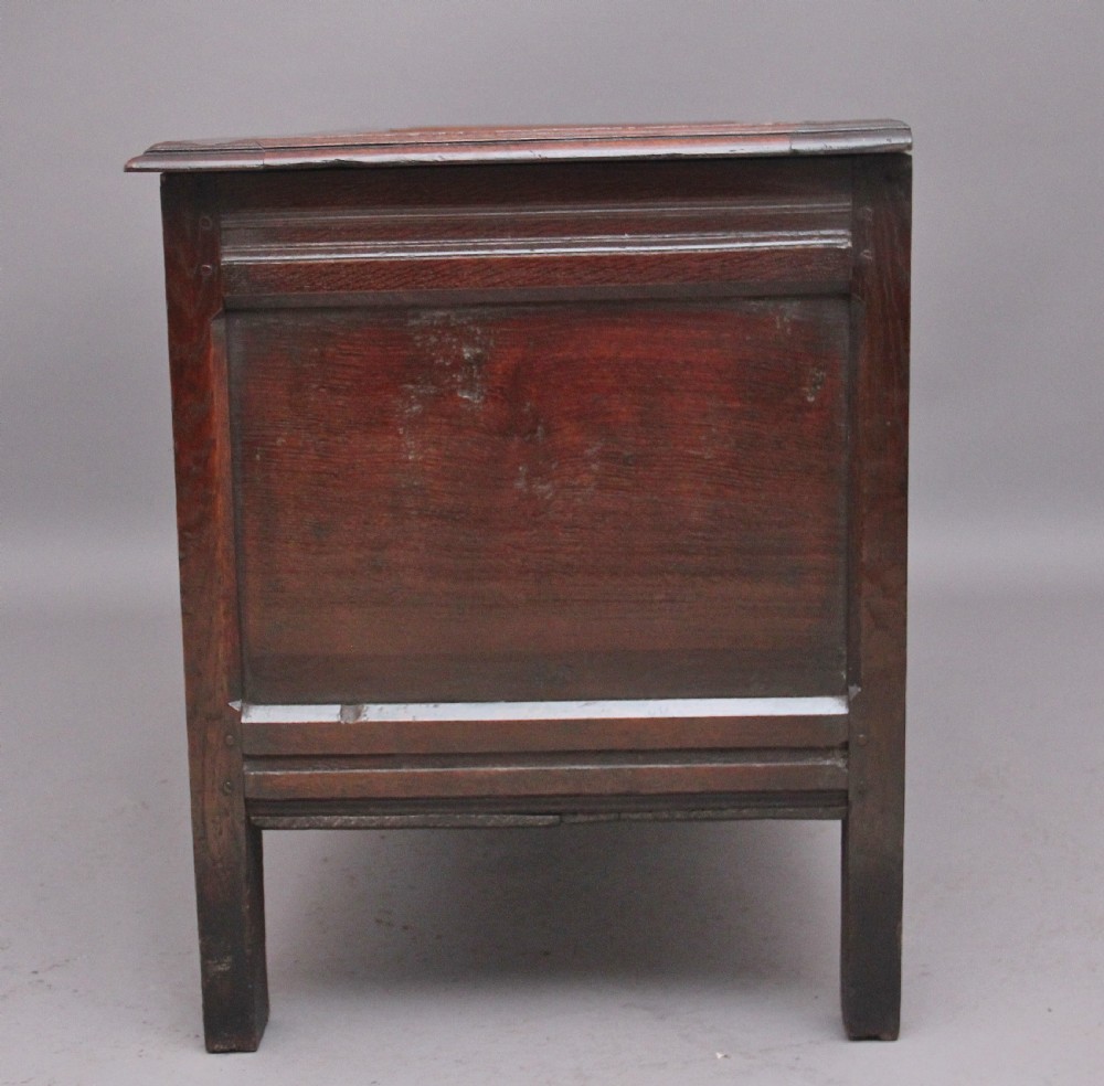 18th Century carved oak coffer View VIII