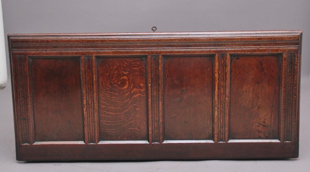 18th Century carved oak coffer View IX