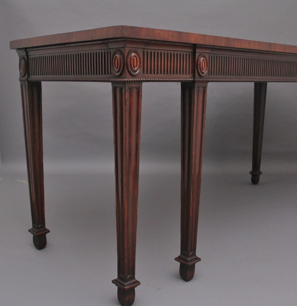 Large early 20th Century mahogany serving table View IX
