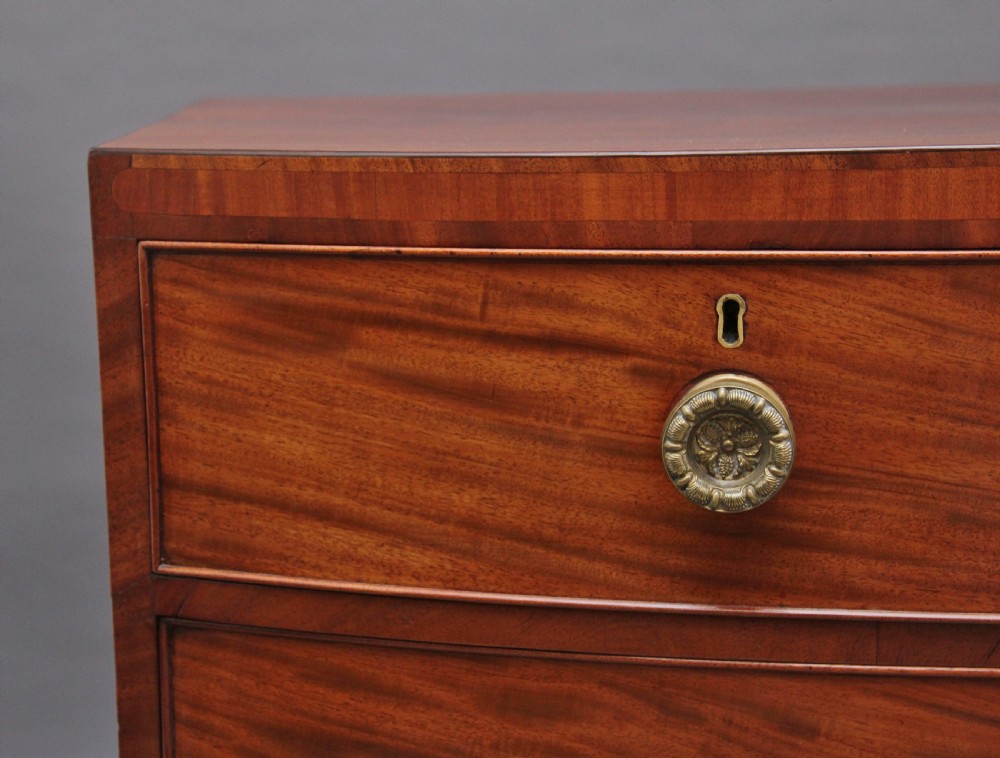 Early 19th Century mahogany bowfront chest of drawers View II