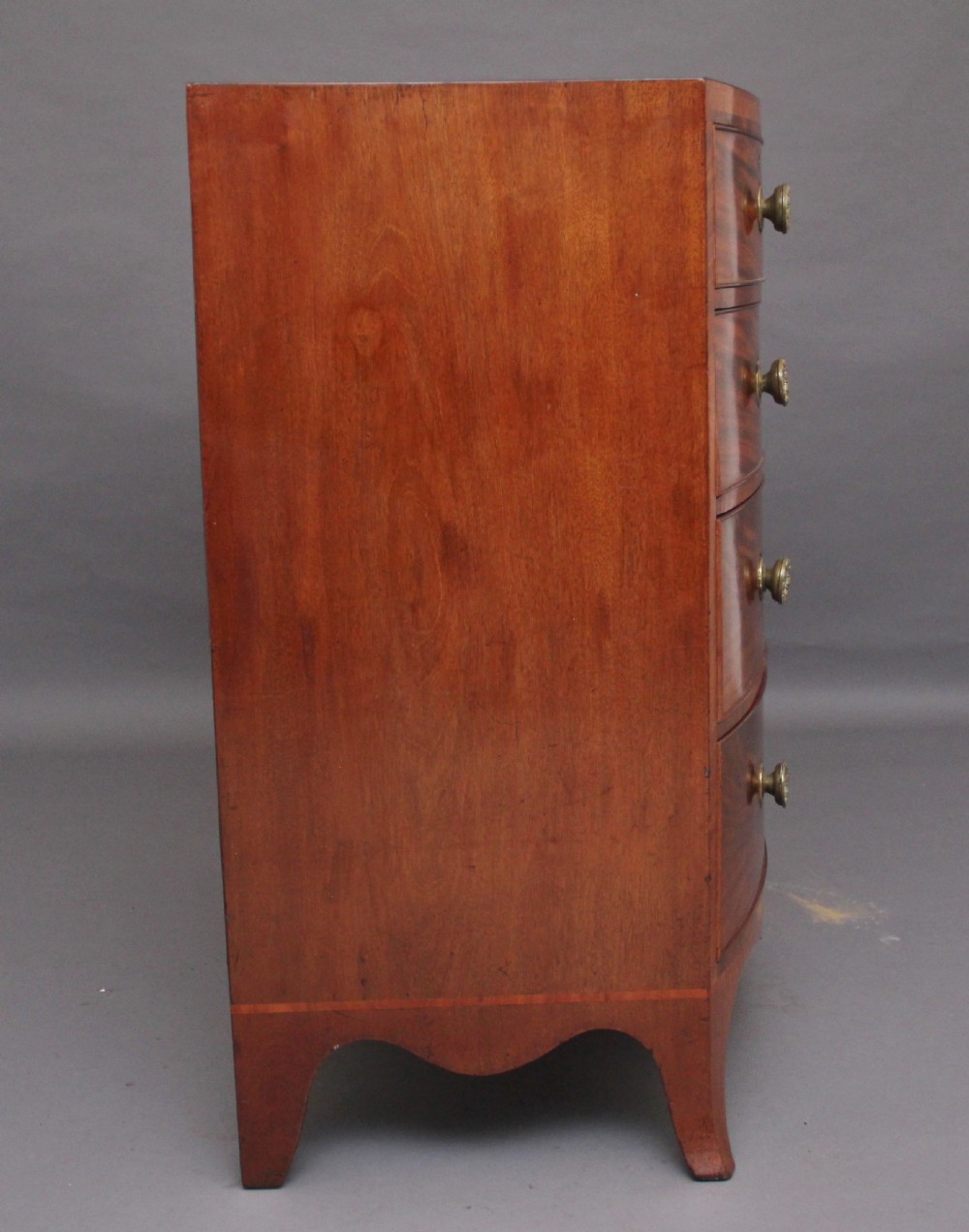 Early 19th Century mahogany bowfront chest of drawers View VI