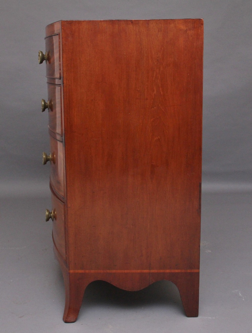 Early 19th Century mahogany bowfront chest of drawers View VIII